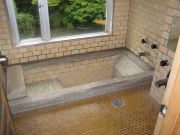 Hot spring bath in the room