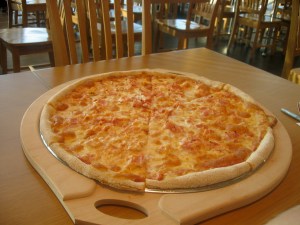 A full pizza for breakfast