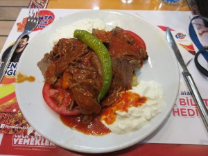 Our first ever Turkish kebab