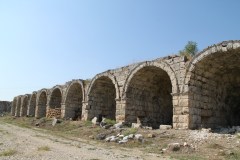 "Shops" just outside the stadium