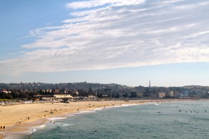 Morning view of Bondi Beach