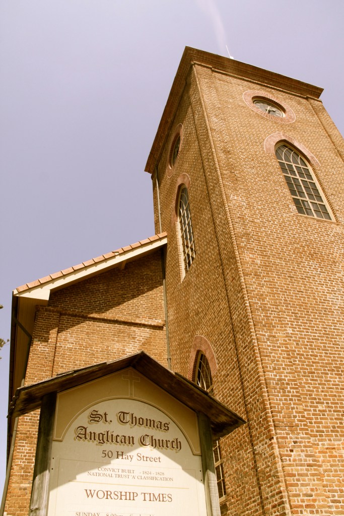 Looking up out the front