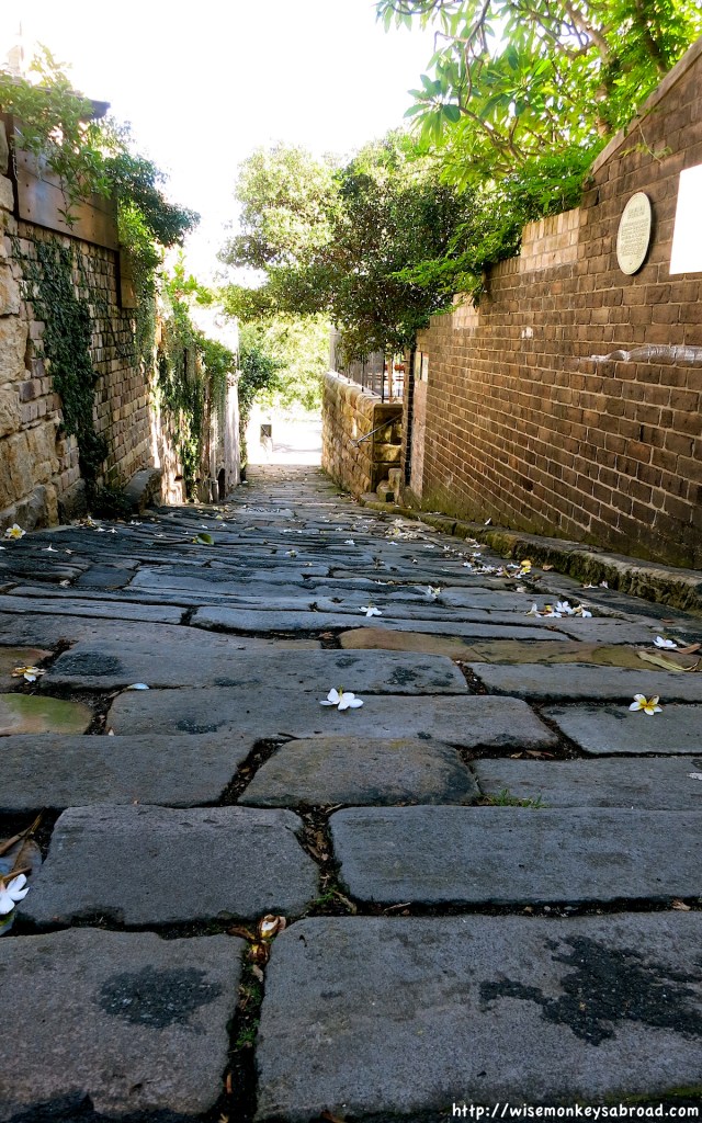 Heading down Ferry Lane to the wharves