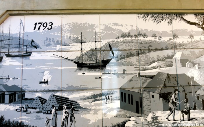 One of several murals painted on Cumberland St. 