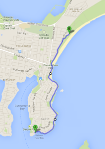 Courtesy of Google Maps - Thank you for helping us calculate the walk