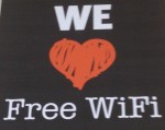 To put it simply, we love free wi-fi :-) 