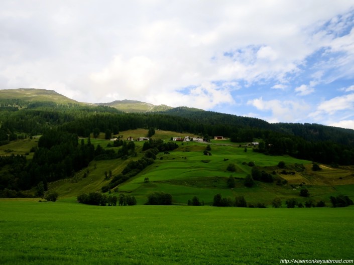 On the road from St Mortiz to Mustair